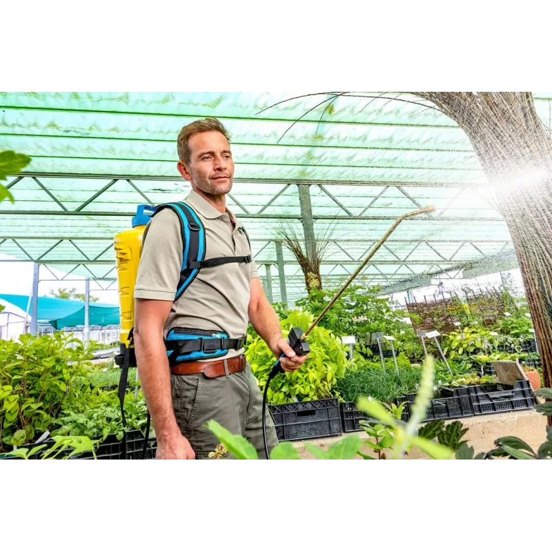 Gloria Haus und Garten 000067.0000 Belaidis kuprinės purkštuvas 18V 12L (be akumuliatoriaus)