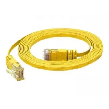 TECLINE Dätwyler Cat 6a S/FTP komutacinis kabelis, PiMF, geltonas, 3,0 m, 10 Gbit/s, be halogenų, Hirose TM31 jungtys 78003Y
