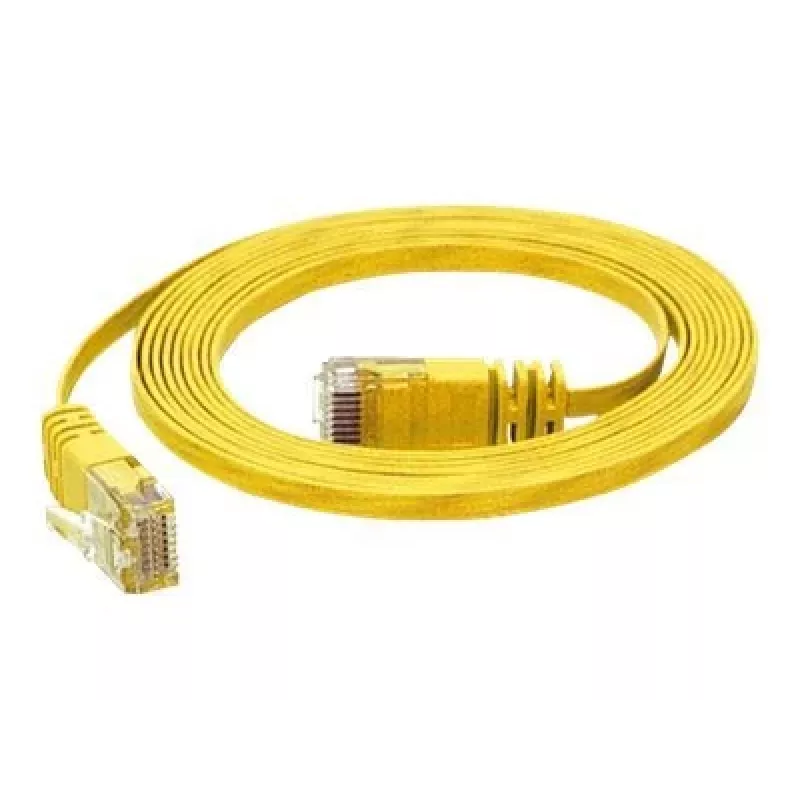 TECLINE Dätwyler Cat 6a S/FTP komutacinis kabelis, PiMF, geltonas, 3,0 m, 10 Gbit/s, be halogenų, Hirose TM31 jungtys 78003Y