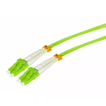 Tecline HD OM5 šviesolaidinis patch kabelis, LC Duplex į LC Duplex, 50/125 µm daugiamodis, žalios spalvos, 20 m 796LL20