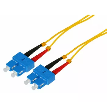 Tecline Fibre Optic Patch Cable HD, 9/125 µm, Singlemode, OS2, SC Duplex to SC Duplex, geltonas, 15 m 799SS15