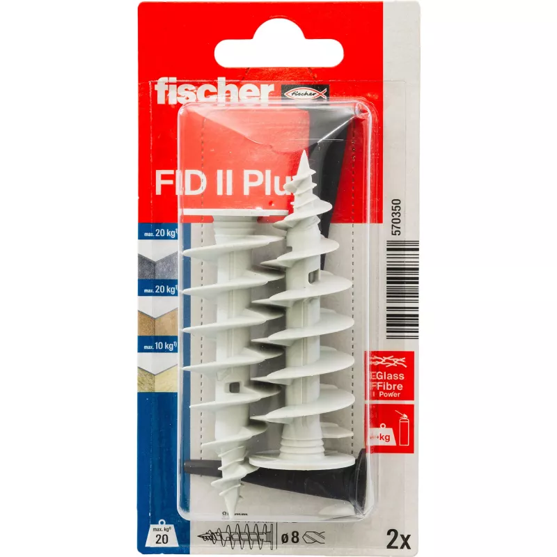 Fischer FID II Plus šiltinimo inkaras 80 mm, 2 vnt. 570350