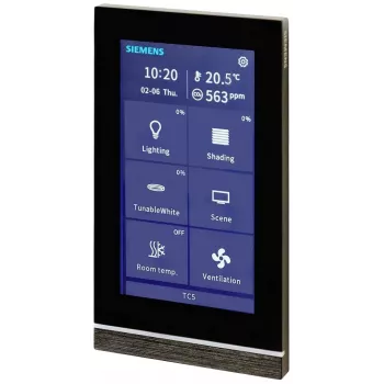 Siemens Touch Control TC5 5 jutiklinio valdymo skydelis, juodas, įleidžiamas 205/22 (5WG12052AB22)