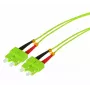 Tecline HD OM5 daugiamodis optinis komutacinis kabelis, SC Duplex į SC Duplex, 50/125 µm, žalios spalvos, 3 m 796SS03