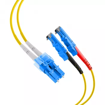 EFB-Elektronik Duplex Jumper LC-E2000 9/125µ OS2 LSZH geltonas 2,0mm 1m O0364.1