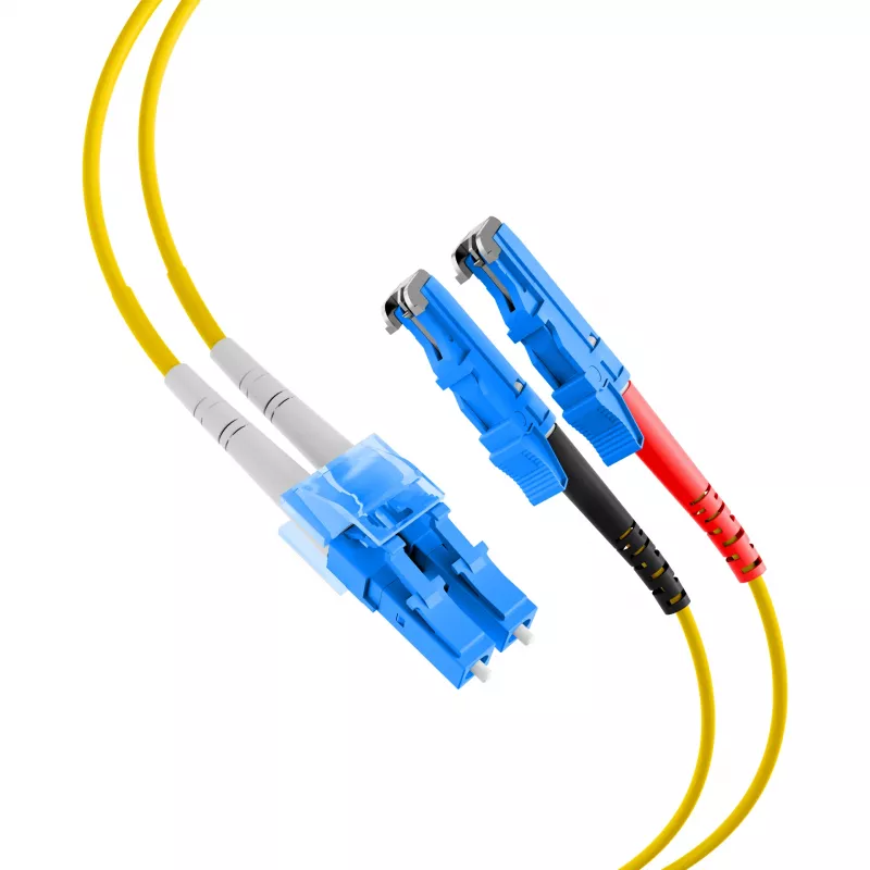 EFB-Elektronik Duplex Jumper LC-E2000 9/125µ OS2 LSZH geltonas 2,0mm 1m O0364.1