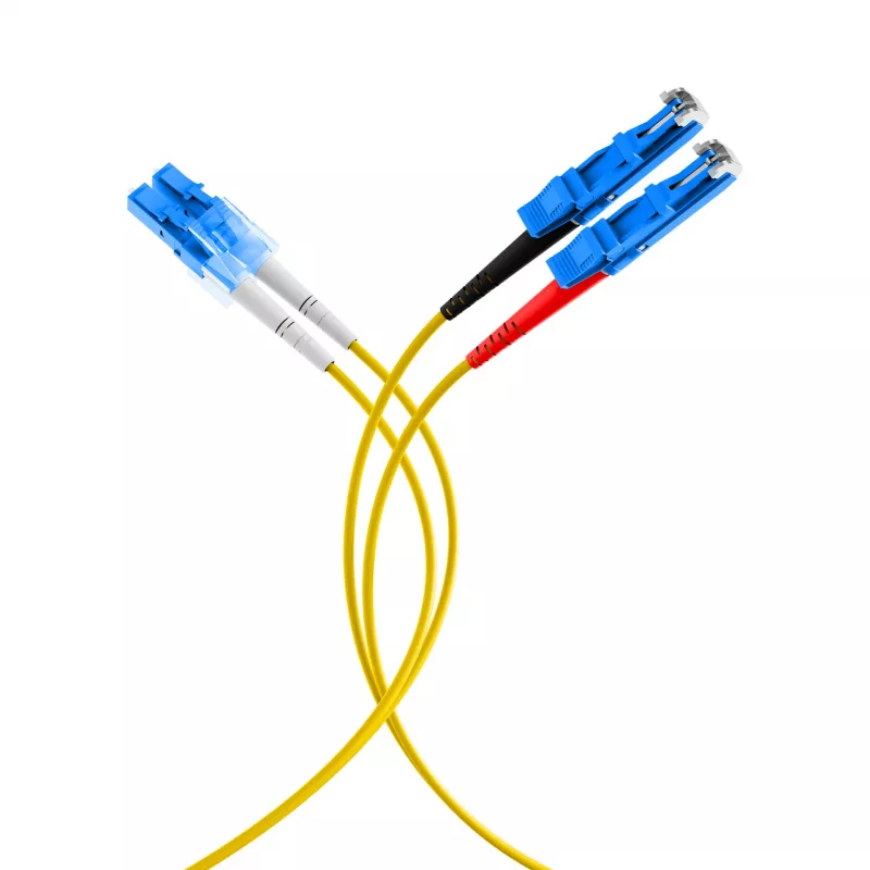 EFB-Elektronik Duplex Jumper LC-E2000 9/125µ OS2 LSZH geltonas 2,0mm 1m O0364.1