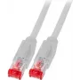 EFB Elektronik Cat.6A S/FTP LSZH tinklo kabelis, RJ45, pilkas, 0,25 m K8051.0,25