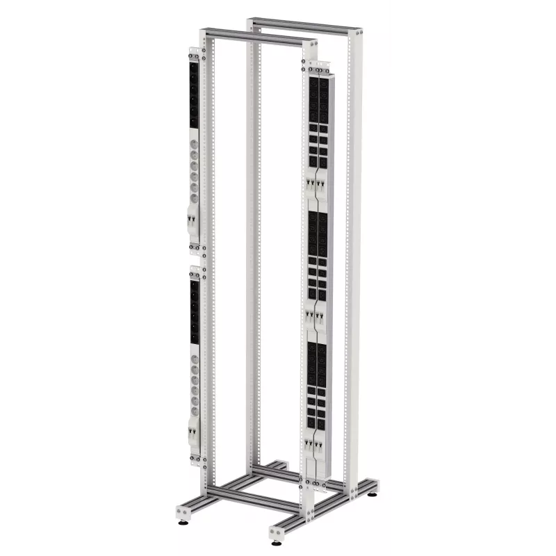 EFB PRO-PDU01.GR PDU tvirtinimo laikiklių rinkinys, 1 vienetui, RAL 7035 šviesiai pilkos spalvos, 2 vnt.