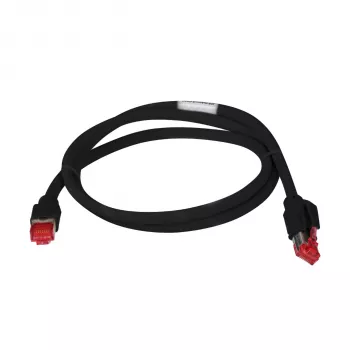EFB Elektronik K0700SW.0,5 Cat.7 S/FTP LSZH komutacinis kabelis, 0,5 m, juodas