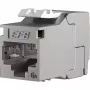 EFB E-20094-24 RJ45 Keystone Slimline/Shortbody Cat.6A komponentų sertifikuotas sidabrinis, 24 vnt.