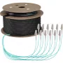 EFB Elektronik magistralinis optinis kabelis U-DQ ZN BH OM3 12G 1x12 LC-LC 100m Dca LSZH - 100 m O8342S100OM3