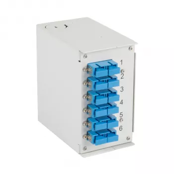 EFB Elektronik DIN Rail Box OS2 6x SC-Duplex Coupler be Pigtails (BHS60223.6)