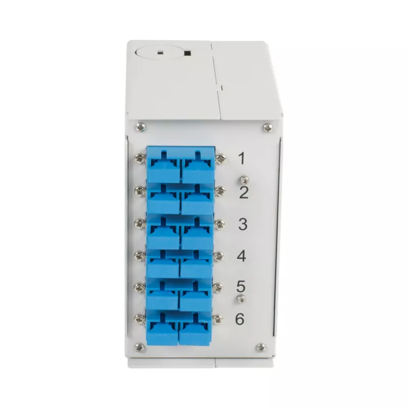 EFB Elektronik DIN Rail Box OS2 6x SC-Duplex Coupler be Pigtails (BHS60223.6)