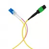 EFB Elektronik MPO-PLUS/APC(F)-LC OS2 8 gijų Type B magistralinis kabelis, LSZH, geltonas, 1m MPOF08LCOS2-1