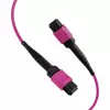 EFB Elektronik MPO-PLUS(F)-MPO-PLUS(F) OM4 12 gijų Type B LSZH pataisymo kabelis, Erika-Violet, 20 m MPOF12MPOFOM4-20