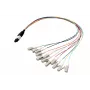 EFB Elektronik MPO-PLUS/APC(M)-LC skirstymo kabelis OS2 12 skaidulų Type B LSZH geltonas 1m MPOM12LCOS2-1