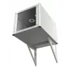 EFB atraminis elementas 800 mm gylio sieniniams tinklinių spintų korpusams RAL 9005, 2 dalių rinkinys (691900TS)
