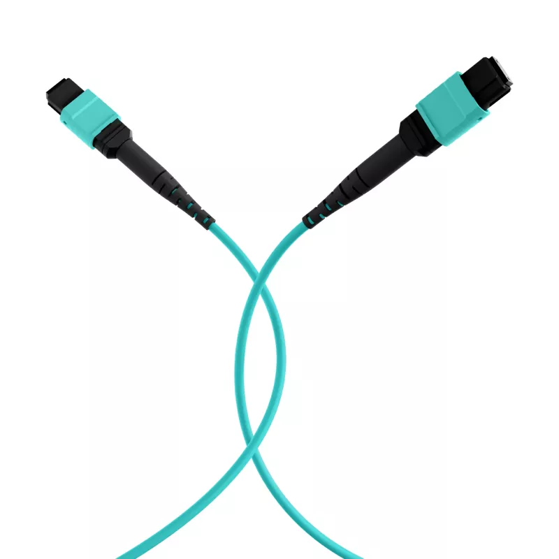 EFB Elektronik MPOF12MPOFOM3-3 MPO-PLUS Female to MPO-PLUS Female OM3 12-Fiber Type B LSZH Aqua komutacinis kabelis, 3 m