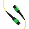 EFB Elektronik MPOF12MPOFOS2-3 MPO-PLUS/APC(F) į MPO-PLUS/APC(F) OS2 vienmodis 12 pluoštų Type B LSZH pataisymo kabelis, 3m, geltonas