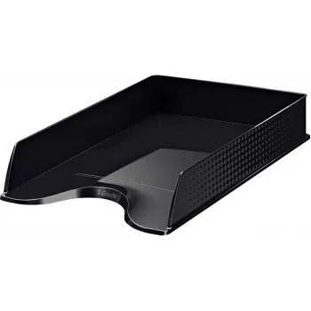 LEITZ Esselte Fusion A4 dokumentų dėklas, juodas, sukraunamas, 10 vnt. (623692)