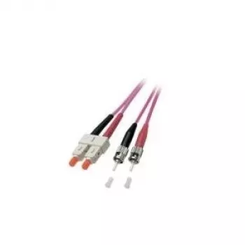 EFB Elektronik Duplex Jumper SC-ST 50/125µm OM4 LSZH Erika Violet 3,0mm 20m O0347.20 šviesolaidinis komutacinis kabelis