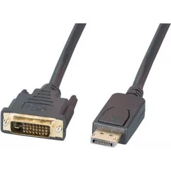 EFB Elektronik DisplayPort į DVI-D kabelis, 2 m, juodas, liejimas, fiksavimo varžtais K5564SW.2