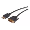 EFB Elektronik DisplayPort į DVI-D kabelis, 2 m, juodas, liejimas, fiksavimo varžtais K5564SW.2