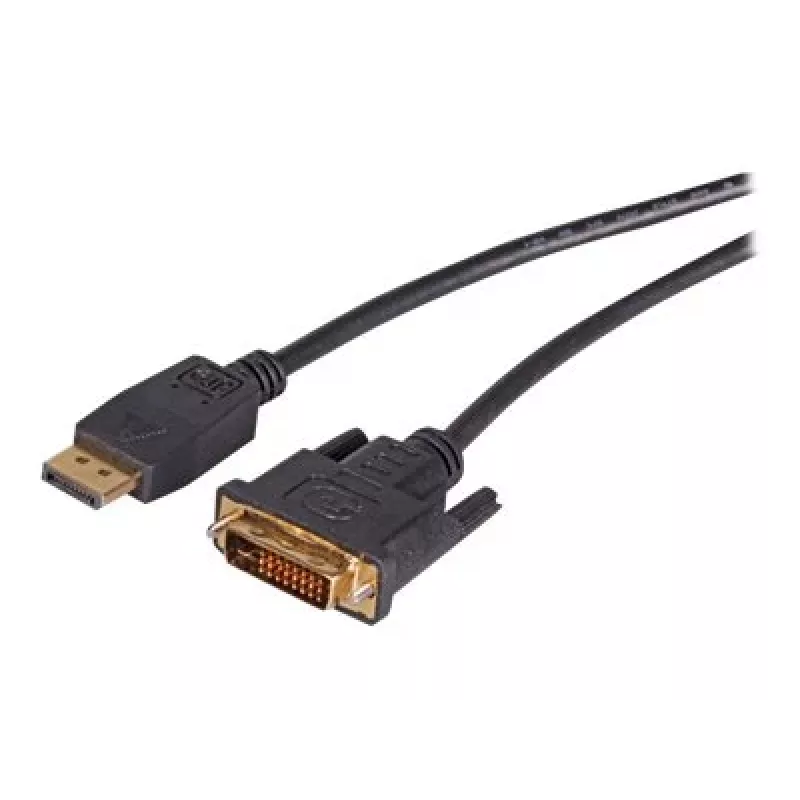 EFB Elektronik DisplayPort į DVI-D kabelis, 2 m, juodas, liejimas, fiksavimo varžtais K5564SW.2