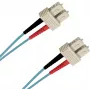 EFB Elektronik O7413.1-1.2 1 m SC-SC dvigubas OM3 LSZH akvamarino spalvos optinis komutacinis kabelis SCSCOM3DAQ1