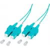 EFB Elektronik O7413.1-1.2 1 m SC-SC dvigubas OM3 LSZH akvamarino spalvos optinis komutacinis kabelis SCSCOM3DAQ1