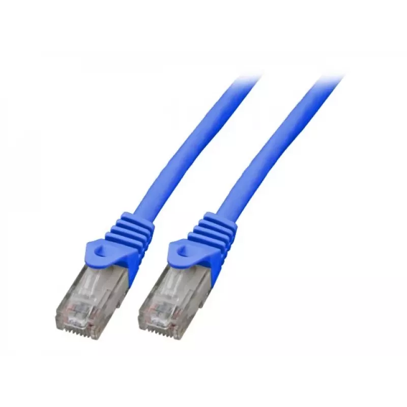 EFB-Elektronik RJ45 komutacinis kabelis Cat.5e U/UTP LSZH CCA AWG24/7 mėlynas 20m (K8110BL.20)