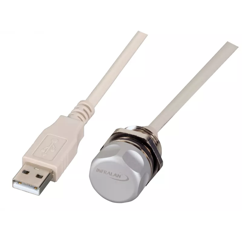 EFB IP67 USB 2.0 Type-A panelinė jungtis, M20 sriegis, 0,5 m kabelis, serviso prievadas IP67EBUSBA-A0,5FLHS