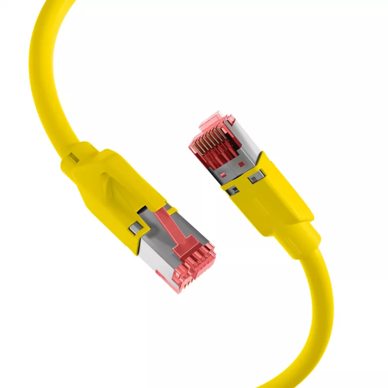 EFB RJ45 tinklo kabelis Cat.5e S/UTP PUR TM21 skirtas vilkimo grandinėms, geltonas, 10m K8032.10