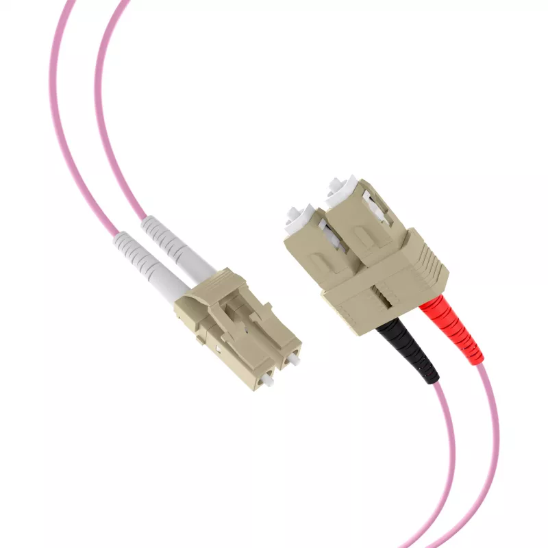 EFB-Elektronik Duplex Jumper LC-SC 50/125µ OM4 LSZH Erika Violet 2.0mm 30m O0323.30