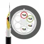 INFRALAN U-DQ(ZN)BH OS2 48E (4x12) Eca 5000N LSZH juodas 11,2 mm G657A1 šviesolaidinis kabelis 54448.1D-E5