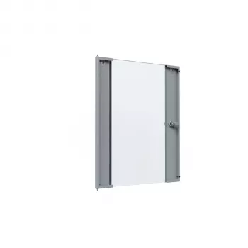EFB Elektronik stiklinės durelės X-Rack sieniniam korpusui 15U, pilkos RAL7035, 3/3 WGX-TUR15GR.G