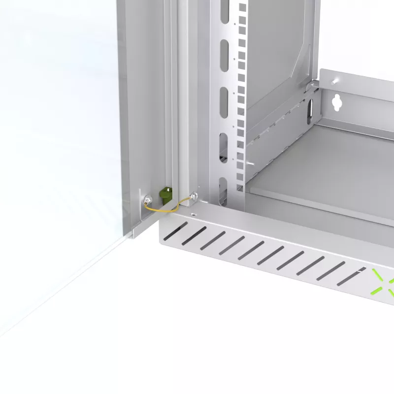 EFB Elektronik stiklinės durelės X-Rack sieniniam korpusui 15U, pilkos RAL7035, 3/3 WGX-TUR15GR.G