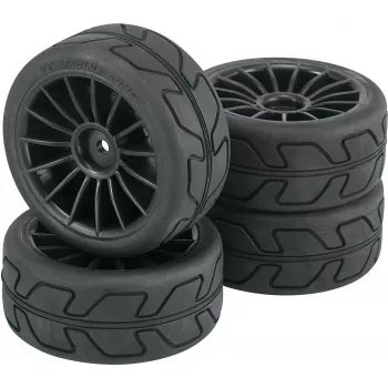 Reely 1:10 Street Model komplektiniai ratai Speed 15-spoke juodi, 4 vnt. (RE-6571848)