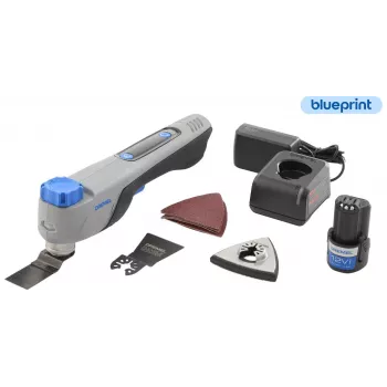 Dremel MM12V-S1 F013CM12JA akumuliatorinis daugiafunkcis įrankis su 12V bešepetėliu varikliu, 1x 2.0Ah akumuliatoriumi, įkrovikliu, minkštu krepšiu