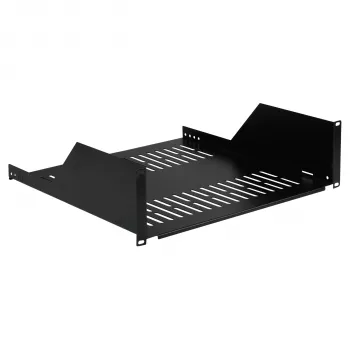 EFB Elektronik 19 inch 3U stovo lentyna, 450 mm gylio, 36 kg apkrova, RAL 9005 juoda 691650TS.3U450