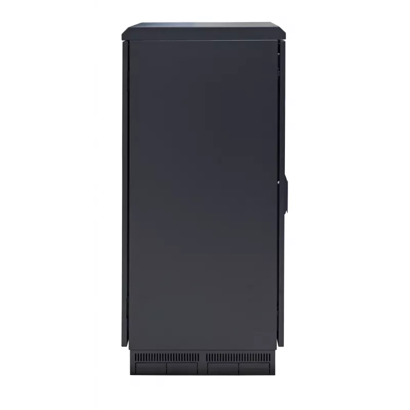 19 inch tinklo spintelė 42U 800x800, IP55, su iš anksto sumontuotu cokoliu, RAL9005 691742IP55V2.TS