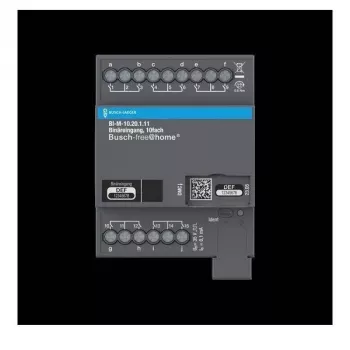 BUSCH-JAEGER Binary Input Module BI-M-10.20.1.11, 10 kanalų KNX, DIN bėgelis 2CDG510015R0021