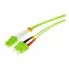 Tecline HD OM5 50/125 µm daugiamodis optinis komutacinis kabelis, LC Duplex į SC Duplex, žalios spalvos, 3,0 m 796LS03