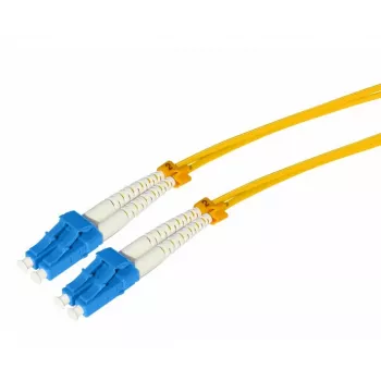 Tecline HD šviesolaidinis komutacinis kabelis, 9/125 µm, vienmodis, OS2, LC Duplex – LC Duplex, geltonas, 30,0 m 799LL30
