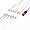 EFB Elektronik MPO-PLUS (M)-LC fanout kabelis OM4 12 pluoštų Type B LSZH Erika-Violet 1m MPOM12LCOM4-1