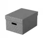 Leitz 628283 Esselte Home vidutinė laikymo dėžė, balta/pilka, 3 vnt. rinkinys, 14L, perdirbtas kartonas