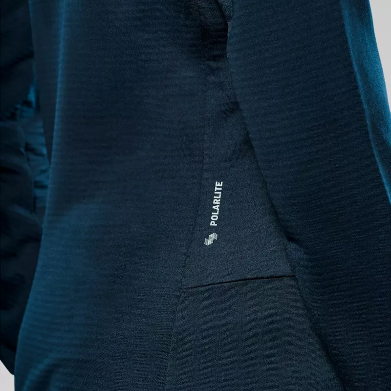 Salewa Puez Altavia PL HD moteriškas flisinis švarkas su užtrauktuku ir gobtuvu - Navy Blazer