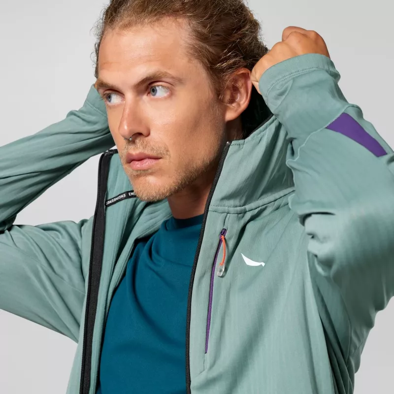 Salewa Pedroc PL 3 HD vyriška flisinė striukė - Willow, XL