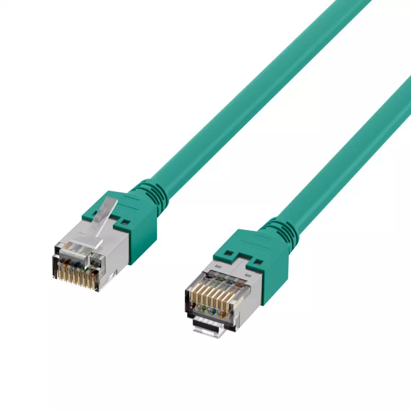EFB-Elektronik RJ45 komutacinis kabelis Cat.5e SF/UTP LSZH Draka UC300 TM11 žalias 7,5 m K8013.7,5